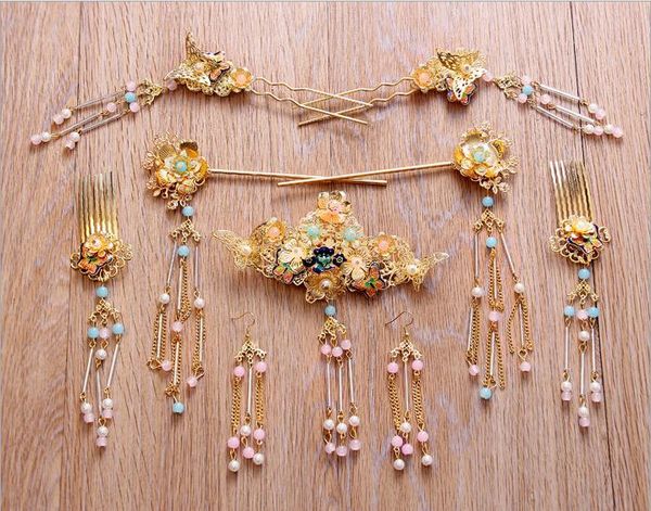 

2018 новый головной убор невесты китайский cheongsam frontlet волосы, Silver