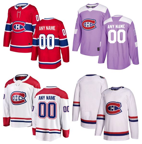 

2017-2018 season customized montreal canadiens jerseys custom ice hockey jerseys stitched any name number size s-xxxl, Black;red
