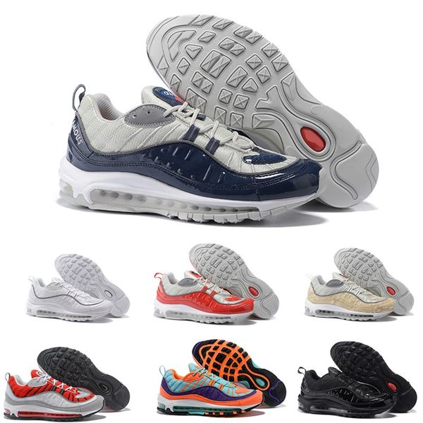 

2018 new arrival fashion 98 gundam sports running shoes for men's 98s white blue red black outdoor athletic sneakers eur7-11, White;red