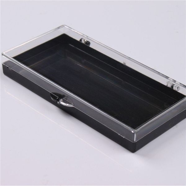 

black packing box transparent cover empty plastic false eyelashes storage box grafted lashes package container f617