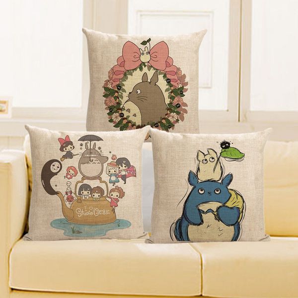 Cushion Cover Cartoon Body Pillow Anime Pillowcase Totoro Cushion