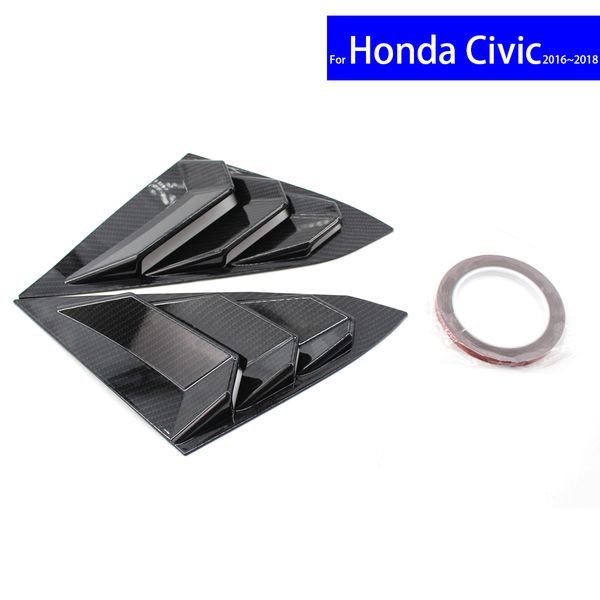 2019 Abs Car Side Window Louvers Scoop Cover Vent For Honda