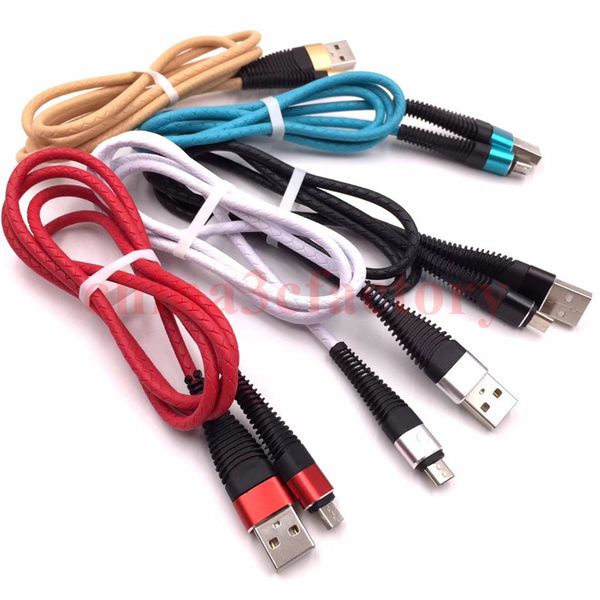 

1m 3ft type c u b mermaid u b cable high peed pu leather cable for am ung android phone for i phone x 8 7 6 5