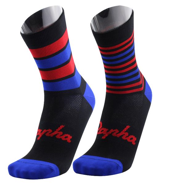 

2017 new men/women cycling socks high elasticity soft sports socks deodorization breathable for compression, Black