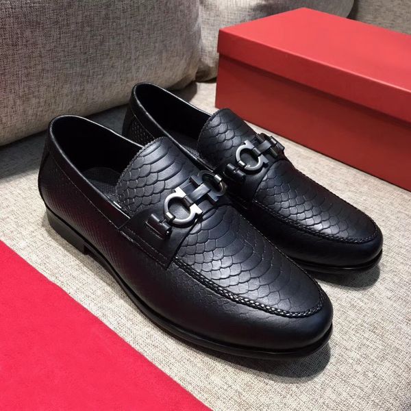 

2018 новая мода роскошный дизайнер мужская натуральная кожа плоский бизнес платье обувь Марка мужчины скольжения на мокасины оксфорды размер 38-44