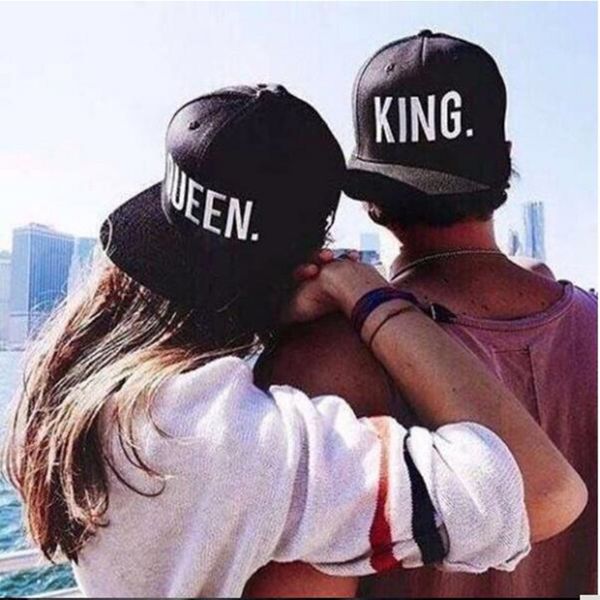 

2018 new brand new queen king basdeball cap hats hip hop queen letter caps lovers snapback sun hat caps, Blue;gray