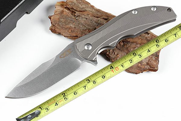 

Promotion Rescue knife D2 Blade Zero Tolerance 0606CF Flipper RJMarlin Design CTS-XHP Titanium Handle Best Outdoor Survival Tool Knives P6Q