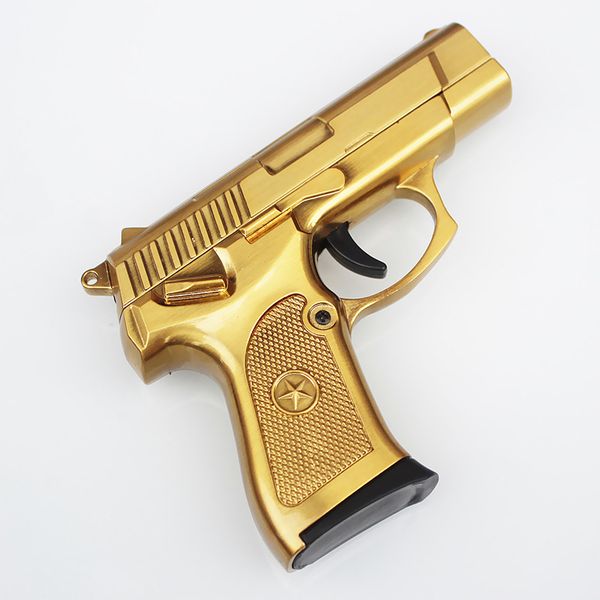 

Горячая Оптовая Cretive Gun стиль USB зажигалка прохладный стрельба зажигалка ветрозащитный зажигалка для сигарет Курение табака Smok