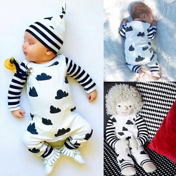 

2016 autumn baby rompers boys girls long sleeves jumpsuit 100% cotton infant romper newborn overall kids striped fashion clothes, Blue