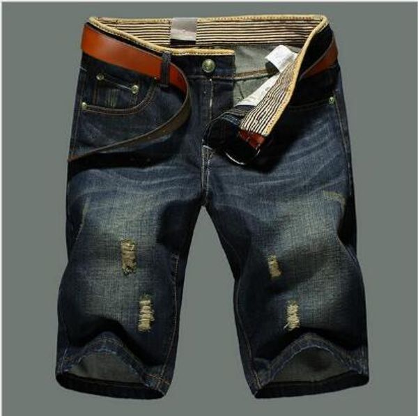 

Brand de igner brand ummer men cla hort jean traight denim breathable fa hion ca ual men knee length jean 503