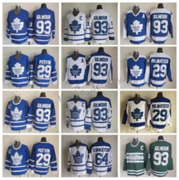 

Best 93 Doug Gilmour Jerseys Men Toronto Maple Leafs 64 Stanleycup 29 Felix Potvin 29 Mike Palmateer Hockey Vintage Classic