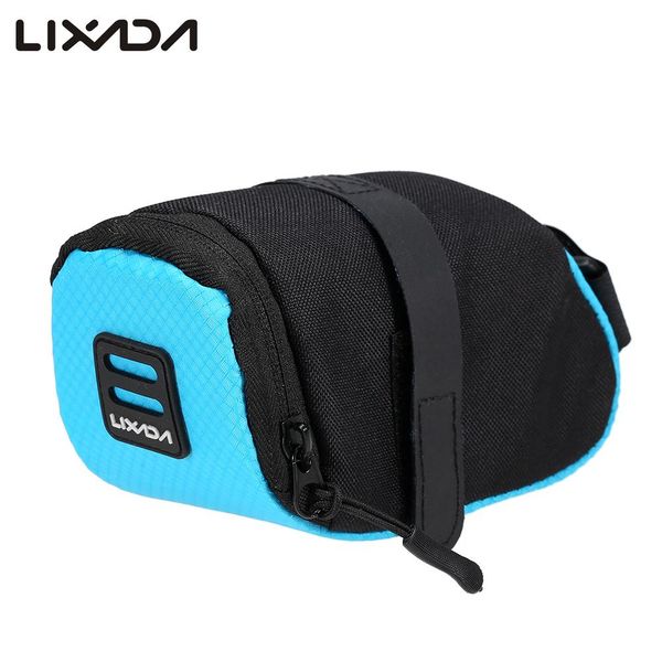 

lixada mini mountain bike saddle bag pouch road bicycle seat tail pack outdoor cycling seatpost bag