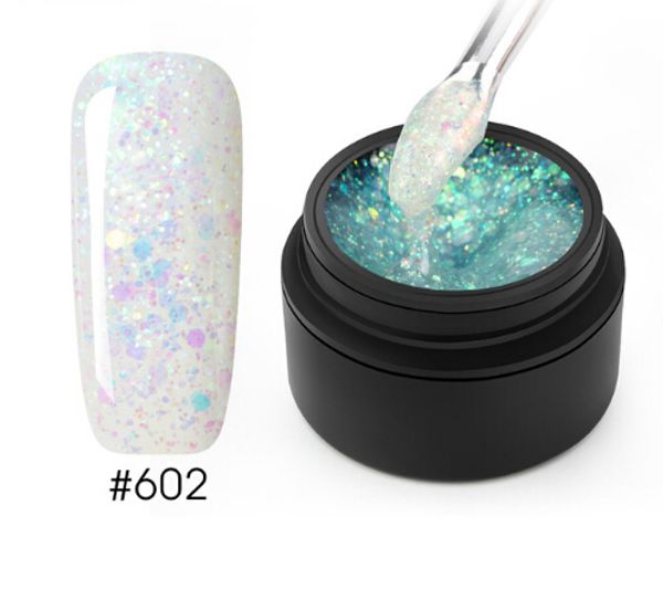 

gel paint hybrid diamond glitter nail polish uv nail art manicure gel varnish soak off sequins gel lacquer, Red;pink