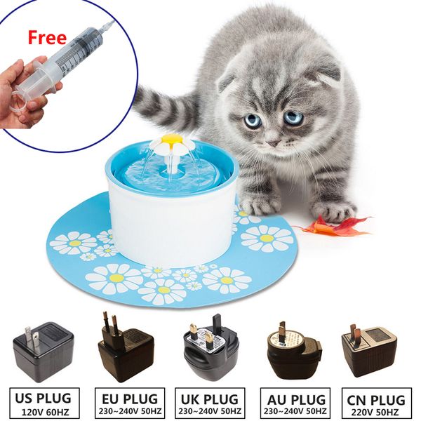 2019 110 220v Electric Cat Pet Fountain 1 6l Automatic Dog Cat