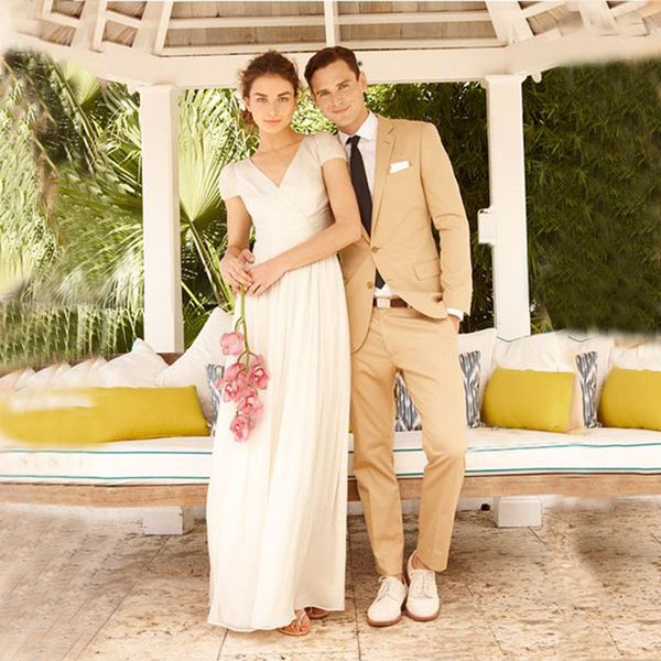 

custom made champagne men suits for wedding groom tuxedos slim fit terno masculino classic pants beach party two buttons man blazers, Black;gray