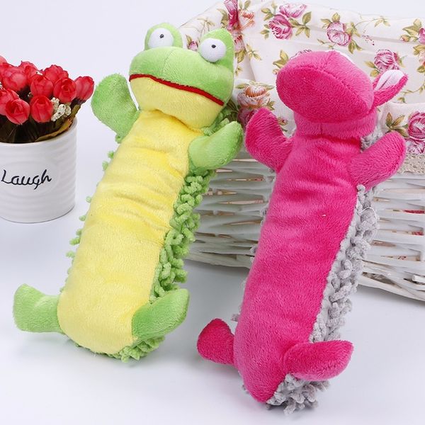 

dog toy sound plush toy mop plush frog hippo pet make dog