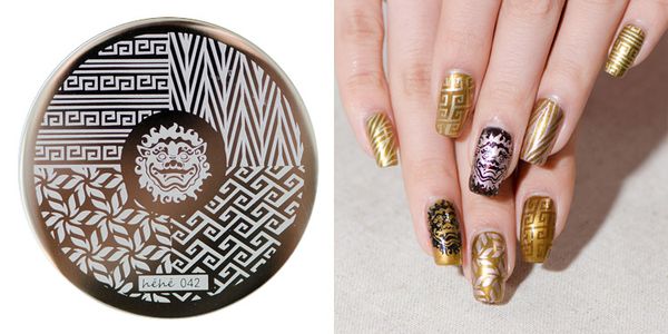 

1 pcs lotus/lion/animal design nail art stamping plates stamp templates easy pick up image transfer gel polish manicure diy, White