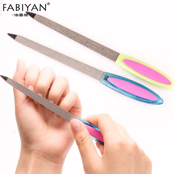 

double sides metal nail art file buffer grinding rod scrub manicure pedicure tools stainless steel remover polish gel uv acrylic