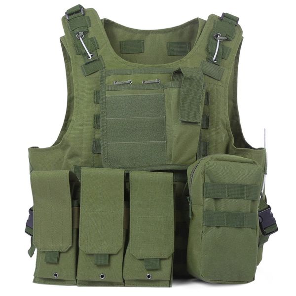 

camouflage hunting tactical vest wargame body molle armor hunting vest cs outdoor jungle equipment with 7 colors, Camo