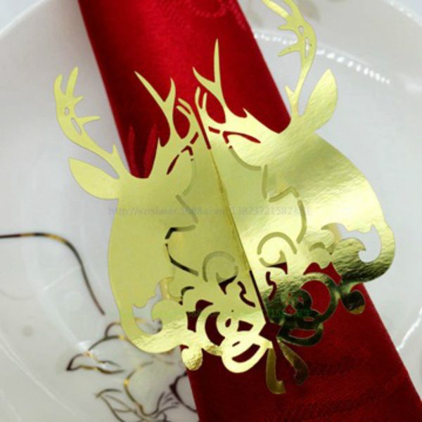 

christmas napkin rings christmas banquet serviette table decorations wedding napkin holders deer ring 8zsh090