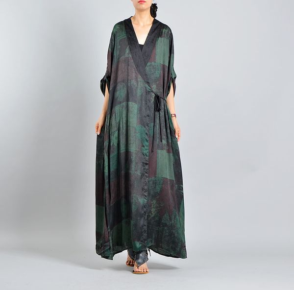

women summer printed fashion long coat outwear sunscreen trench coat female print string plus size overcoat 2018, Tan;black
