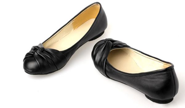 

women's shoes in spring and autumn flat bottom round head, Black