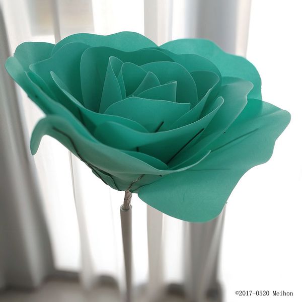

Large Foam Fake Flowers Artificial Roses Set of European Style Wedding Flower Wall Wedding Window Background Layout