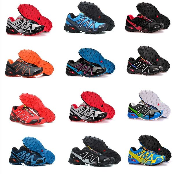 

Salomon Speed Cross 4 2018 Running shoes New Speed ​​Cross 3 4 CS Men Дизайнерские кроссовки Обувь Черные Белые Синие мужские беговые дорожки для бега eur 40-46