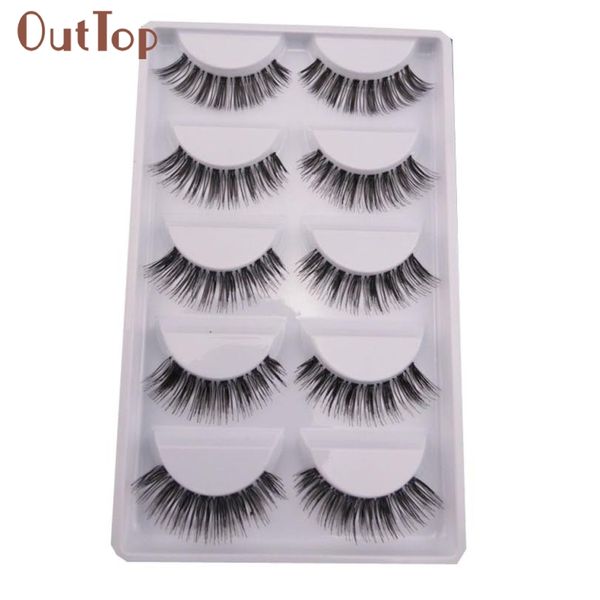 

good sale 5 pair/lot crisscross false eyelashes lashes voluminous eye lashes aug2