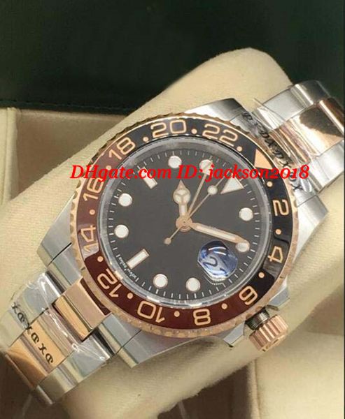 

luxury watches ii 126711 stahl/rosÃ©gold full set mai 2018 new ceramic bezel automatic fashion men's watch wristwatch, Slivery;brown