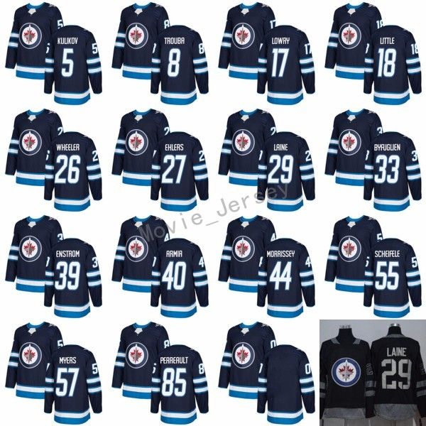 

Winnipeg Jets Ice Jerseys 2017 2018 New Season 27 Nikolaj Ehlers 8 Jacob Trouba 18 Bryan Little 85 Mathieu Perreault 17 Adam Lowry Blue