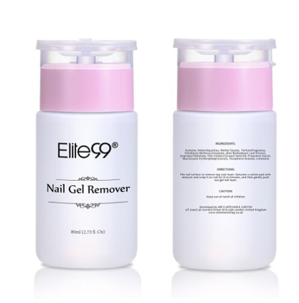 

elite99 80ml clean nail gel remover art tools nail polish remover sticky liquid use