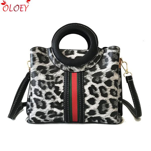 

bags for women fashion 2018 autumn leopard print new wild trend wideband shoulder bag port wind wild messenger bag high quality