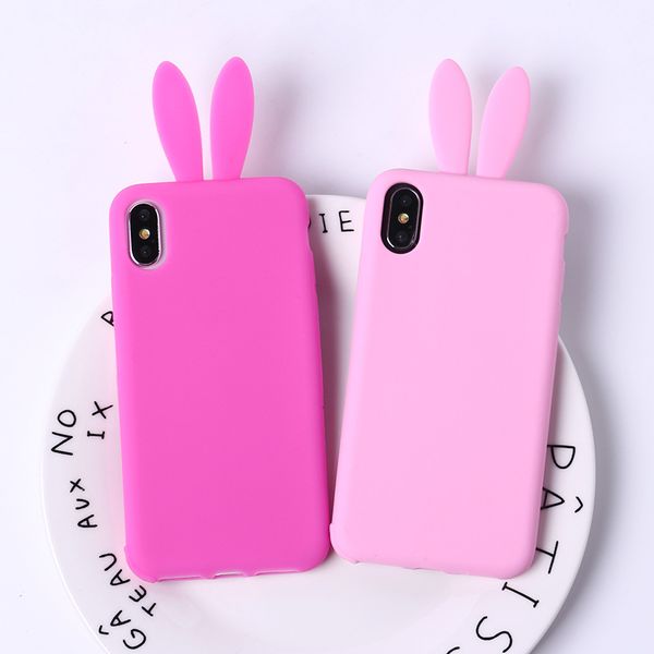 

for iphone 7 phone cases cute rabbit cartoon silicone all inclusive injection molding animal cell phone case for iphone 6 x 8 plus
