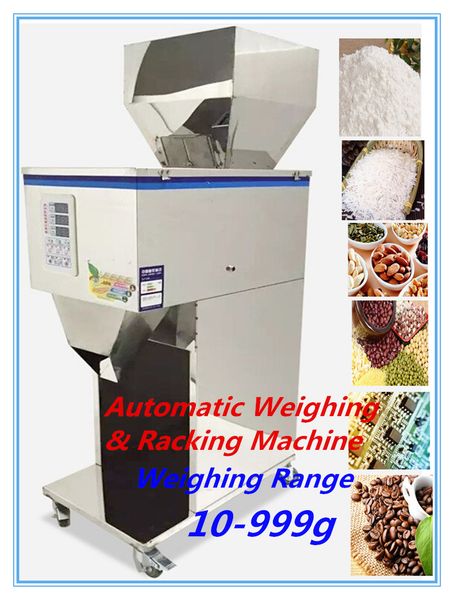 

automatic weighing racking machine10-999g granular powder dispensing filling machine particle packer with vibration device auto-induction