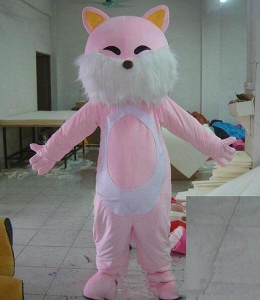 2018 Yüksek kaliteli yetişkin kitty kedi maskot kostüm satılık kafa içinde mini fan ile