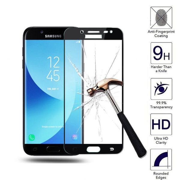

Tempered Glass For Samsung Galaxy A7 A5 A3 A8 A8+ A9 J3 J5 J7 2017 Glass film Full Cover Screen Protective film
