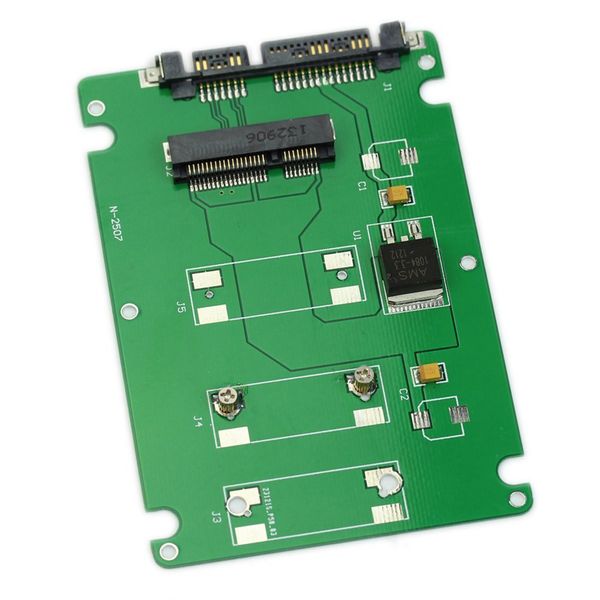 Freeshipping 10 Stück GTFS-50 mm Mini-PCI-E-mSATA-SSD auf 7 mm 2,5 Zoll SATA 22-Pin-Festplattengehäuse