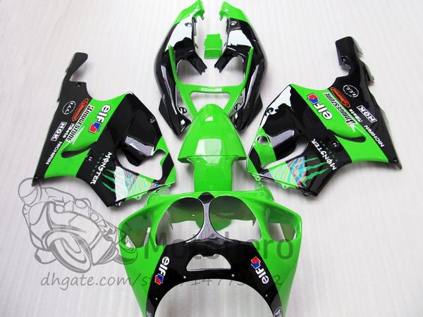 

3Gifts обтекатели для KAWASAKI NINJA ZX7R 1997 1998 1996 1999 2000 2001 2002 2003 зеленый черный # P00A66-1 ZX7R 636 96 - 0