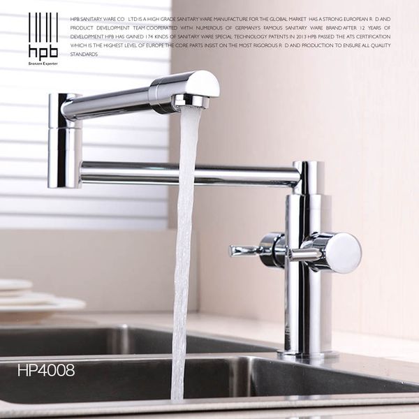 

hpb brass morden kitchen faucet mixer tap bathroom sink faucet deck mounted and cold torneira de cozinha hp4008