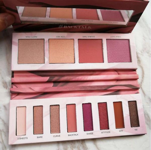 

backtalk 12 colors eyeshadow palette eye and face palette highlighter blush eye shadow dhl free