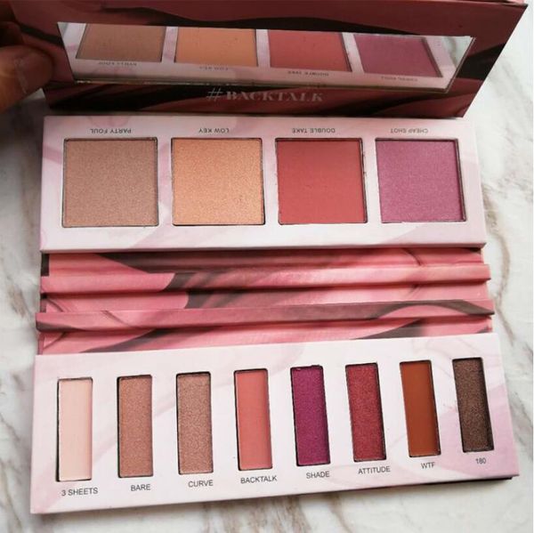 

Backtalk 12 color eye hadow palette eye and face palette highlighter blu h eye hadow dhl free
