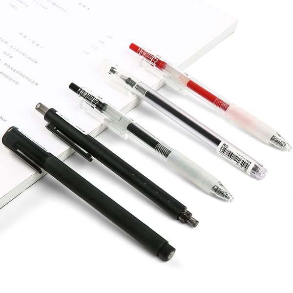 

3/4/6/7pcs kaco black gel pen 0.5mm office pen signing roller
