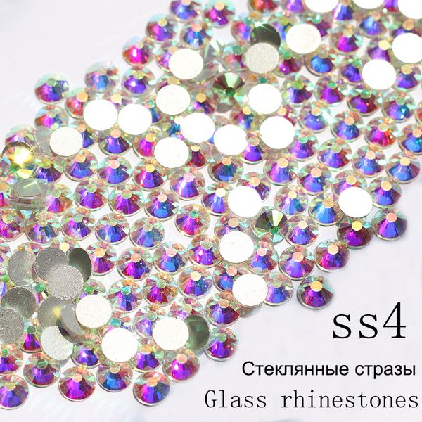 

ss4 1440pcs/pack crystal ab non hix nail art rhinestones with round flatback for nail art dancing dress and phone case, Silver;gold