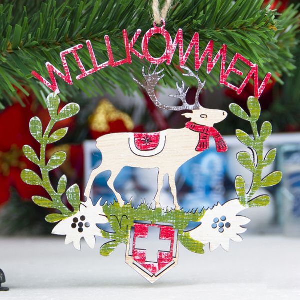 Decorazioni Natalizie Artigianali.Acquista Ornamenti Di Albero Di Natale Vuoto In Legno Chip Di Legno Babbo Natale A Forma Di Pupazzo Di Neve Decorazioni A Forma Di Arte Ornamenti Artigianali Home Store Decorazioni Di Natale