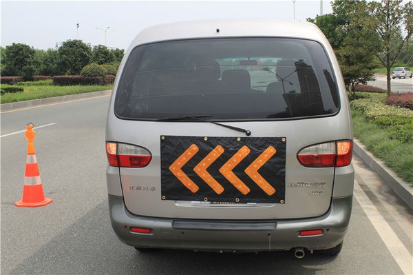 

26cm*48cm foldable led traffic guidance pvc direction arrow safety warning flashing lights magnetic suction led guidepost