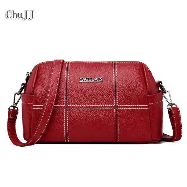 

genuine leather women's handbags cowhide leather shoulder crossbody bags ladies fashion patchwork women bags bolsas feminina d18102303