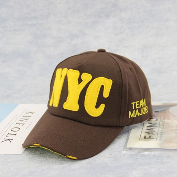 

explosion models korean version of the logo baseball cap adjustable cap visor nyc letter cap, Blue;gray