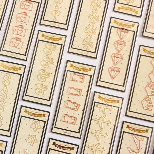 

creative cute handmade metal office school paper clips set stationery,fine candy student notebooks bookmark clips set,4 pcs/lot