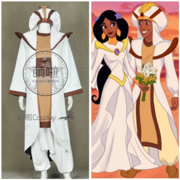 

aladdin and the king of thieves aladdin prince uniform cosplay costume, Black;red